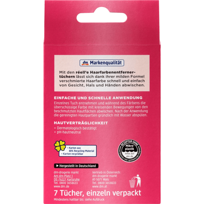 Réell'e Haarverf Schoonmaakdoekjes 7 St