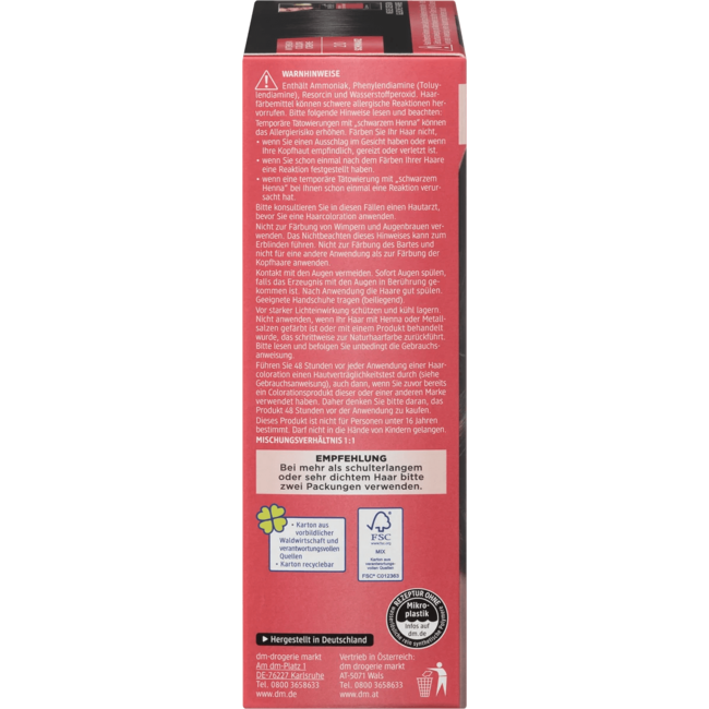 Réell‘E Intensive Color Cream Haarverf 2.0 Zwart 110 ml