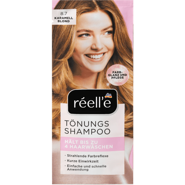 Réell‘E Tintshampoo 8.7 Karamelblond 14 ml