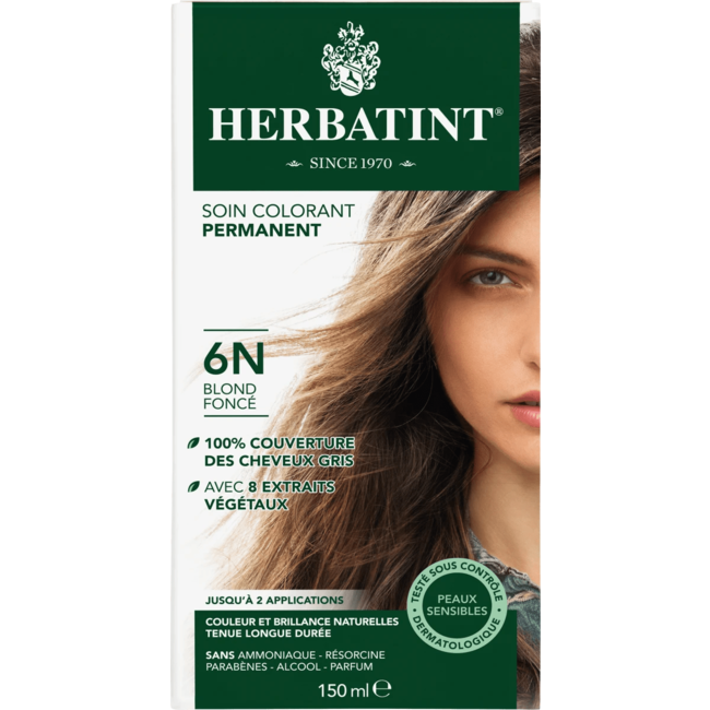 Herbatint Haarverf Gel 6N Donker Blond 1 St