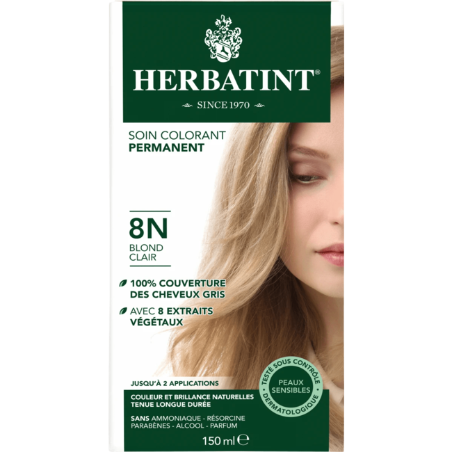 Herbatint Haarverf Gel 8N Licht Blond 1 St