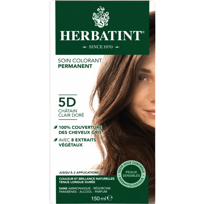 Herbatint Haarverf Gel 5D Licht Goud Bruin 1 St
