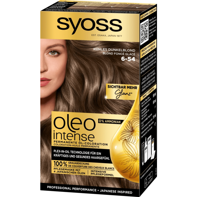 Syoss Oleo Intense Haarverf 6-54 Koel Donkerblond 1 St