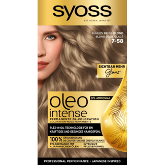 Syoss Oleo Intense Syoss Oleo Intense Haarverf Smoky Blondes 7-58 Koel Beige Blond, 1 St