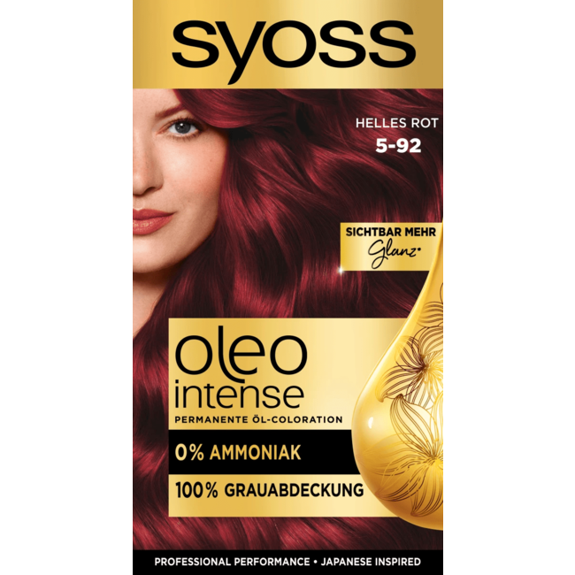 Syoss Oleo Intense Haarverf 5-92 Helder Rood, 1 St