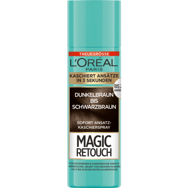 L'Oréal Paris Magic Retouch Roottspray Donkerbruin Tot ZwartbruinL'Oréal Paris Magic Retouch Roottspray Donkerbruin Tot Zwartbruin 90 ml