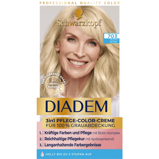 Schwarzkopf Diadem Haarverf 703 Platina Blond 1 St