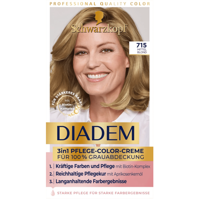 Schwarzkopf Diadem Haarverf 715 Middenblond 1 St