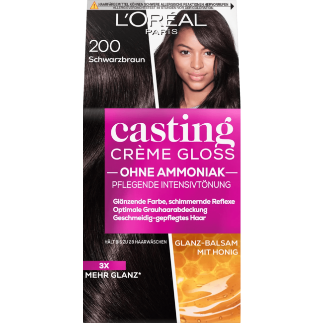 L'Oréal Paris Casting Crème Gloss Haarverf 200 Zwartbruin 1 St