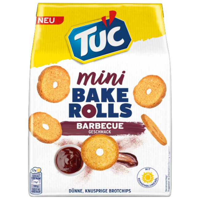 TUC Mini Bake Rolls Barbecue 150g