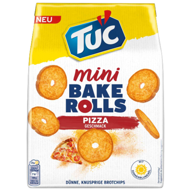 TUC Mini Bake Rolls Pizza 150g