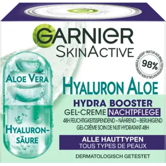 Garnier Skin Active Garnier Skin Active Nachtcrème Gel Hyaluron Aloë Hydra Booster