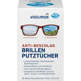 VISIOMAX Visiomax Anti-Condens Brillenpoetsdoekjes