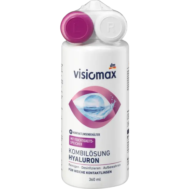 Visiomax Lenzenvloeistof Combi-Oplossing Hyaluronzuur 360 ml