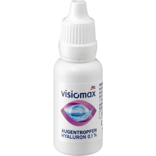 Visiomax Oogdruppels Met 0,1% Hyaluronzuur 15 ml