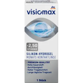 VISIOMAX Visiomax Silicone Hydrogel Maandlens - 2,50