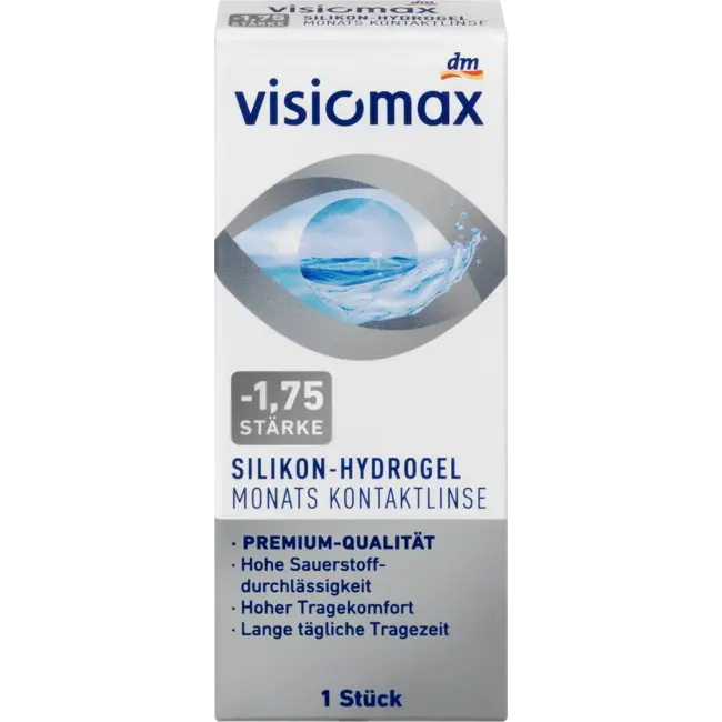 Visiomax Silicone Hydrogel Maandlens -1,75 1 St