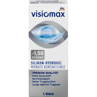 VISIOMAX Visiomax Silicone Hydrogel Maandlens - 1,50