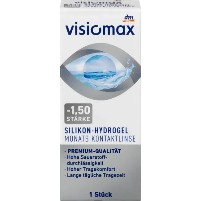 Visiomax Silicone Hydrogel Maandlens - 1,50 1 St