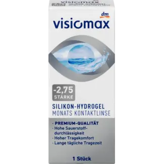 VISIOMAX Visiomax Siliconen Hydrogel Maandlens -2,75