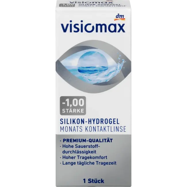 Visiomax Siliconen Hydrogel Maandlens -1,00 1 St