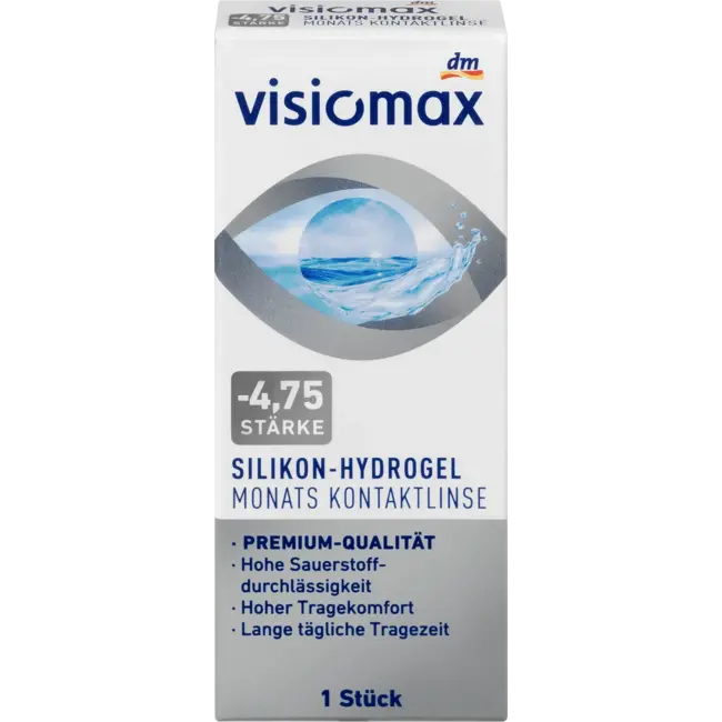 Visiomax Siliconen Hydrogel Maandlens -4,75 1 St