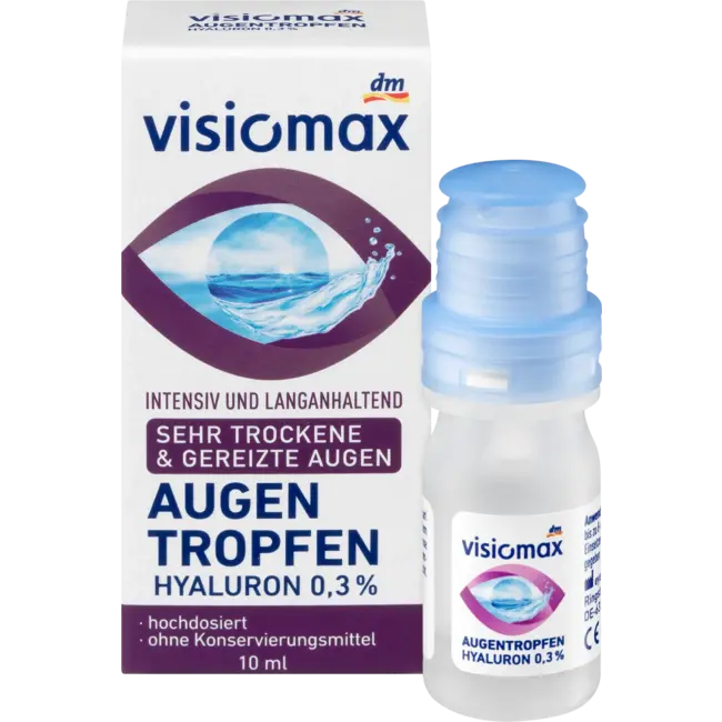 Visiomax Oogdruppels Met 0,3% Hyaluronzuur 10 ml