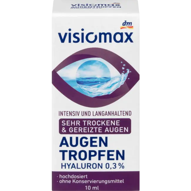 Visiomax Oogdruppels Met 0,3% Hyaluronzuur 10 ml