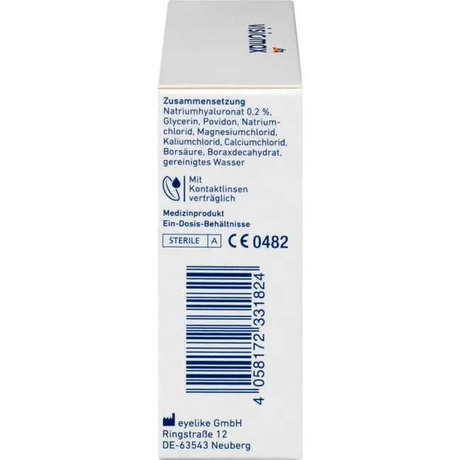 Visiomax Oogdruppels Met 0,2% Hyaluronzuur 15 St
