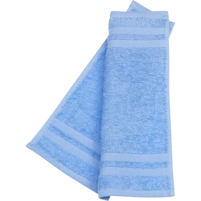 Ebelin Badstof Handdoek Lichtblauw 100% Biologisch Katoen 30x30 cm 1 St