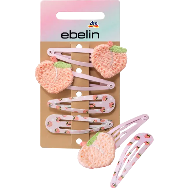 Ebelin Haarclips Aardbeien 4 St