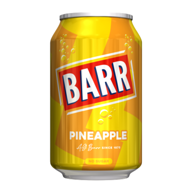 BARR Pineapple No Sugar 330ml