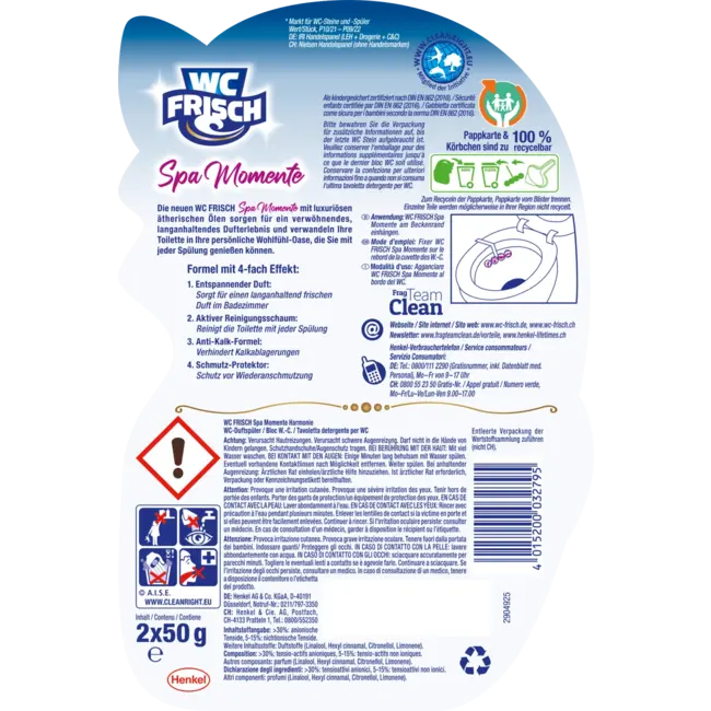 Wc-Frisch Toiletblokken Spa Momenten Harmonie 2 St