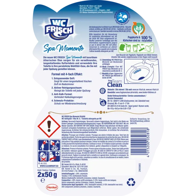 Wc-Frisch Toiletblokken Spa Momenten Vitaliteit  2 St