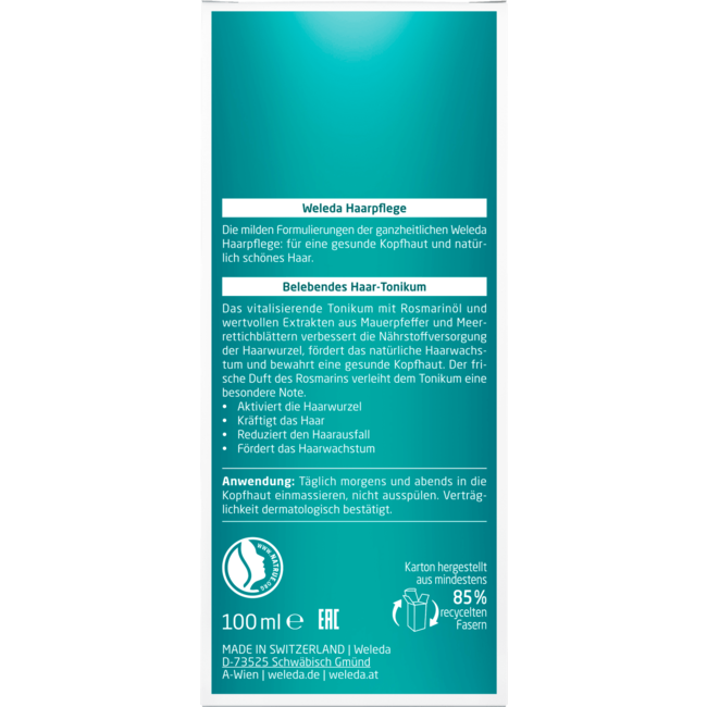 Weleda Haar-Tonic Rozemarijn 100 ml