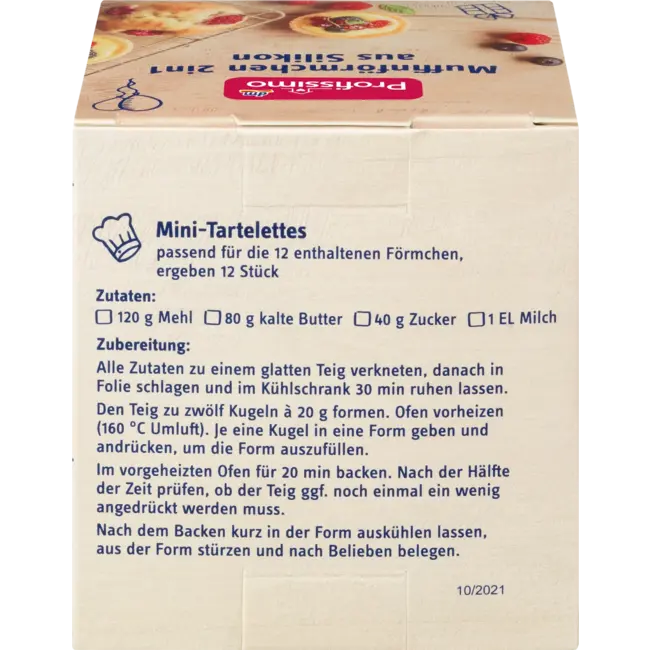 Profissimo Siliconen Muffinvormpjes 2in1 12 St