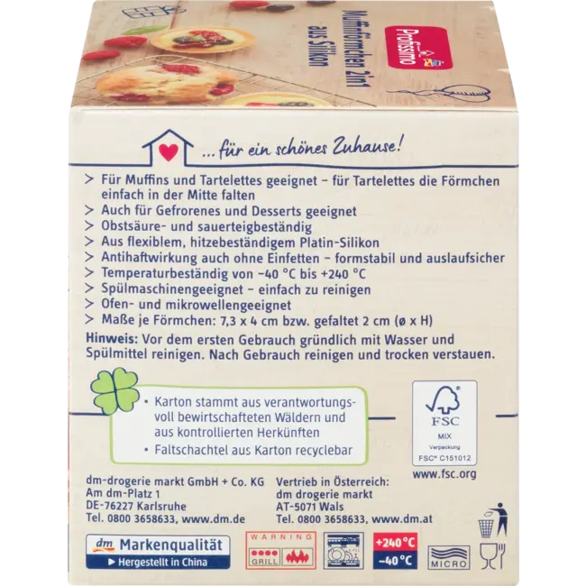 Profissimo Siliconen Muffinvormpjes 2in1 12 St