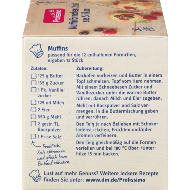 Profissimo Siliconen Muffinvormpjes 2in1 12 St