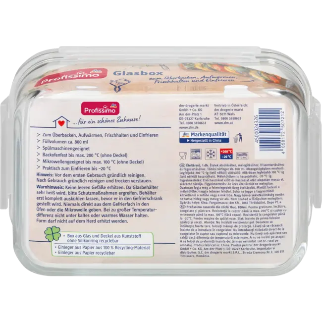 Profissimo Glazen Bakje 1 St