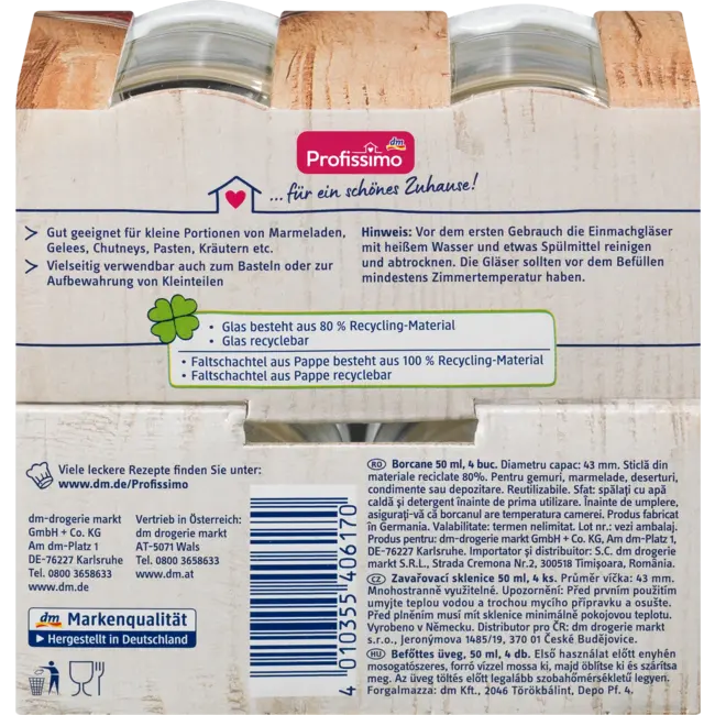 Profissimo Inmaakpotten 50ml 4 St