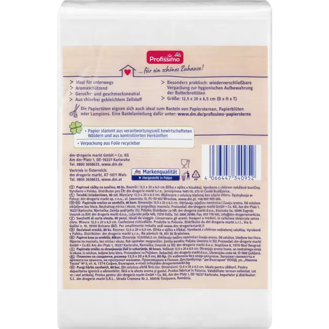 Profissimo Boterhamzakken 80 St