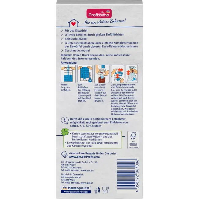 Profissimo Ijsblokjeszakjes 10 St