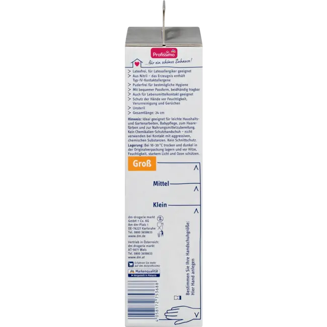 Profissimo Wegwerphandschoenen Latexvrij Wit Groot 60 St