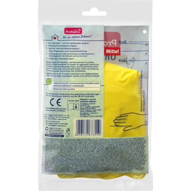 Profissimo Huishoudhandschoenen Universeel Medium (1 Paar) 1 St