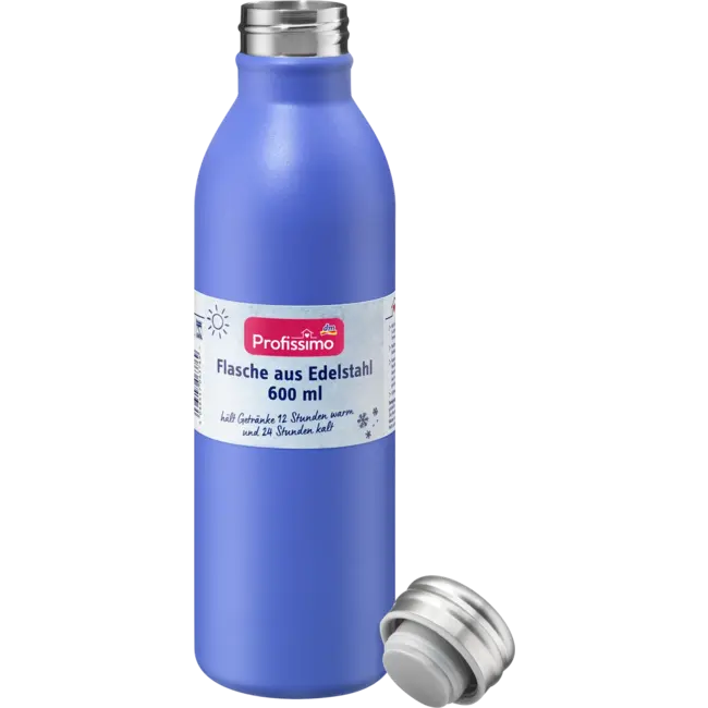 Profissimo Roestvrijstalen Fles 600ml Paars 1 St