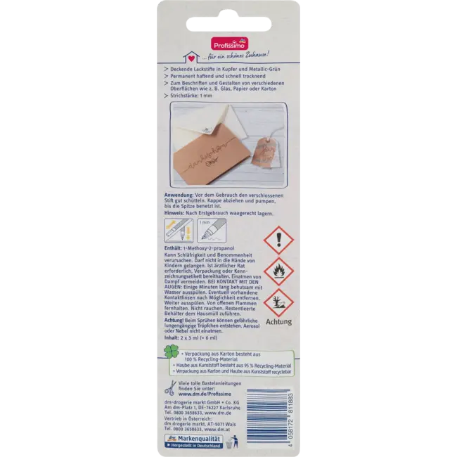 Profissimo Lakstiften Koper En Metallic Groen 2 St