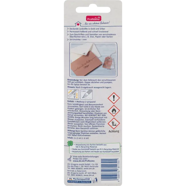 Profissimo Lakstiften Goud En Zilver 2 St