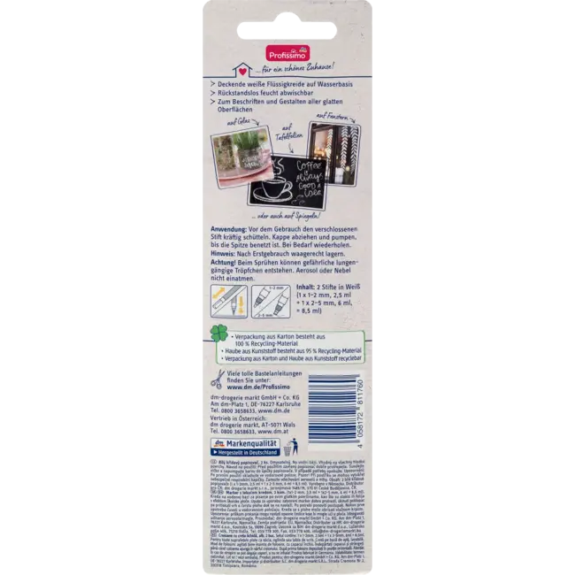 Profissimo Krijtpotloden Wit 2 St