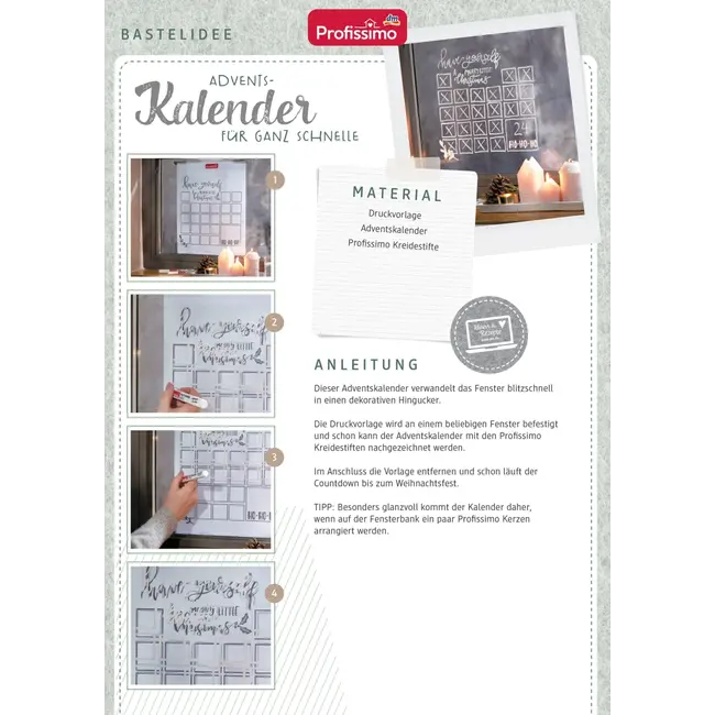 Profissimo Krijtpotloden Wit 2 St