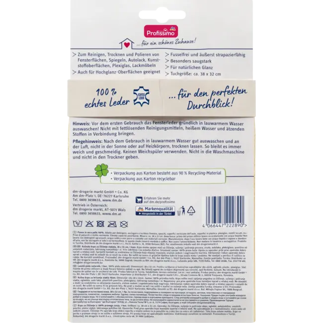 Profissimo Reinigingsdoek Echt Vensterleer 1 St